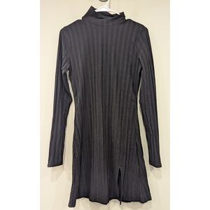 Reformation Libra Knit Black Tencel Dress Size Large
